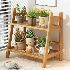 2-layer Imitation Rattan Storage Rack, Cup Storage Rack, Desktop Miscellaneous Water Cup Storage Rack - Image 4