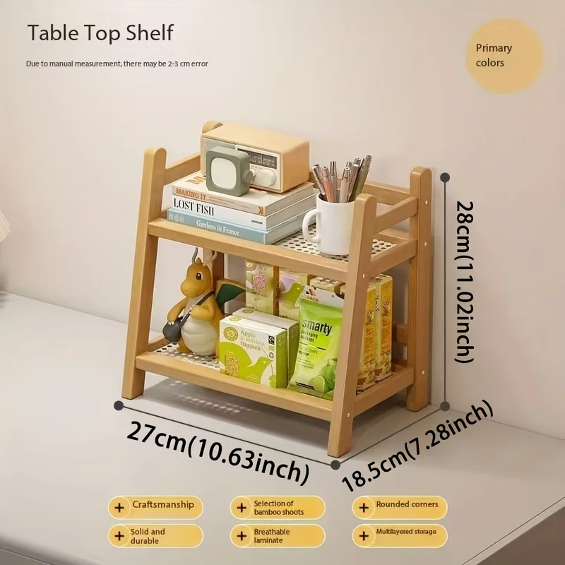 2-layer Imitation Rattan Storage Rack, Cup Storage Rack, Desktop Miscellaneous Water Cup Storage Rack - Image 6