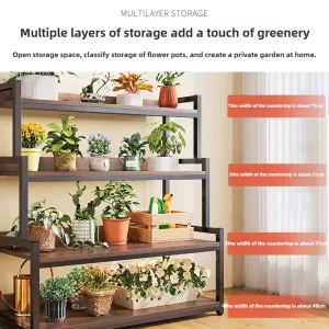 Flower Rack,storage Rack,balcony Flower Pot Rack,multi-layer Flower Racks,living Room Floor Standing Plant Placement Racks - Image 2
