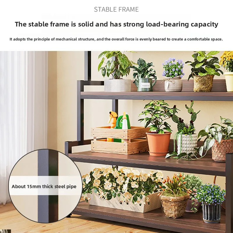 Flower Rack,storage Rack,balcony Flower Pot Rack,multi-layer Flower Racks,living Room Floor Standing Plant Placement Racks - Image 4
