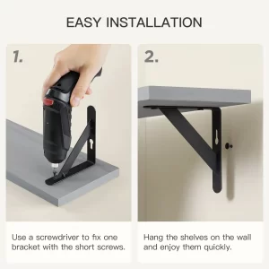 Rustic Paulownia Wood Wall Shelves for Bedroom Living Room Kitchen Laundry Room Floating Corner Shelf for Storage Decoration - Image 6